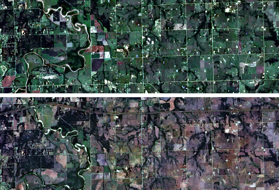 Detailed images from space offer clearer picture of drought effects on plants