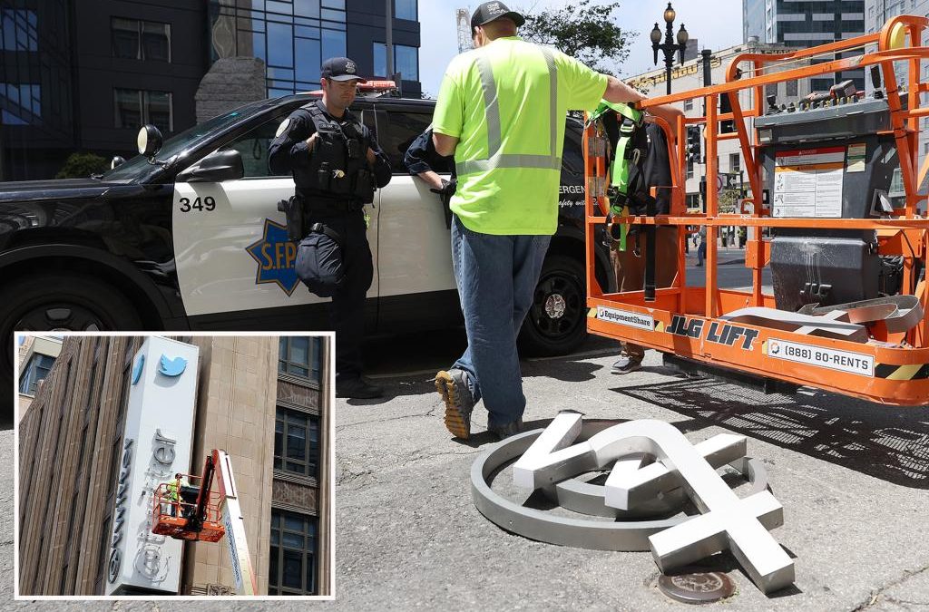 Police halted Twitter HQ sign removal in San Francisco during Elon Musk’s ‘X’ rebrand