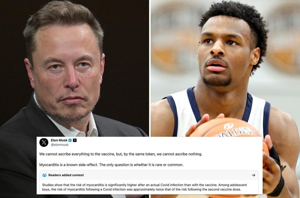 Twitter fact-check disappears from Elon Musk post linking Bronny James cardiac arrest to COVID vaccine