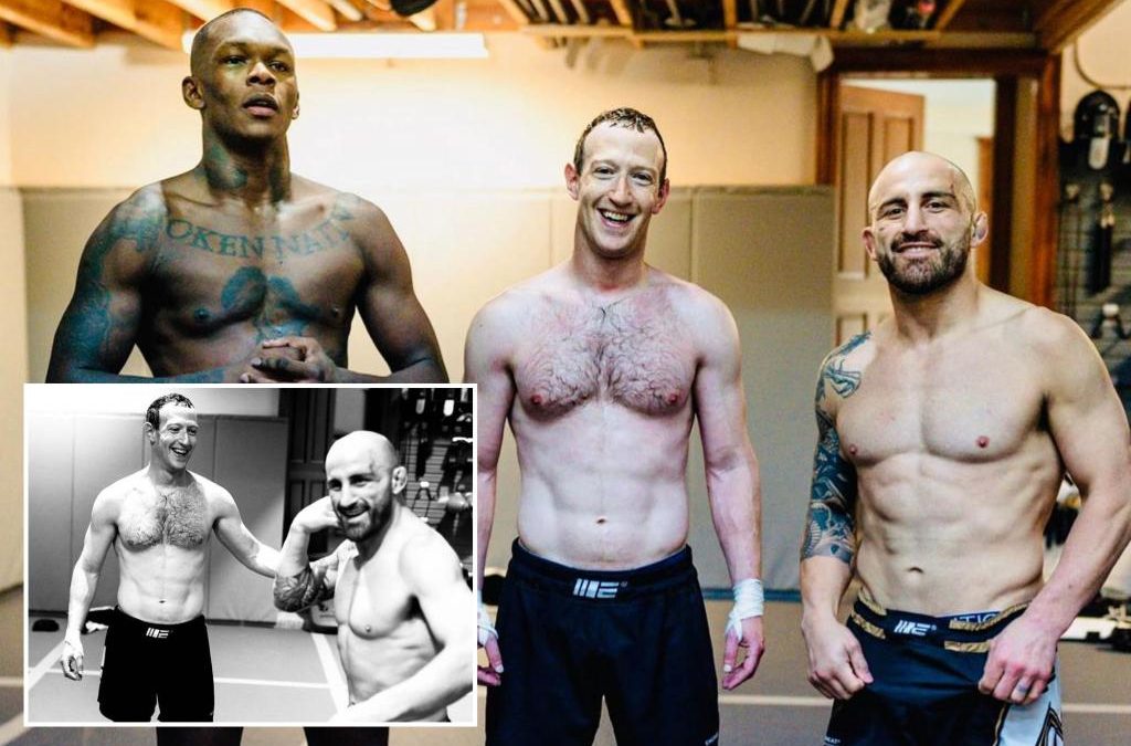 Mark Zuckerberg looks ripped in photo alongside MMA fighters