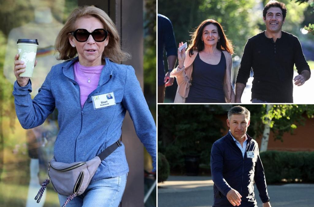 Shari Redstone, Sheryl Sandberg at Sun Valley resort, Idaho