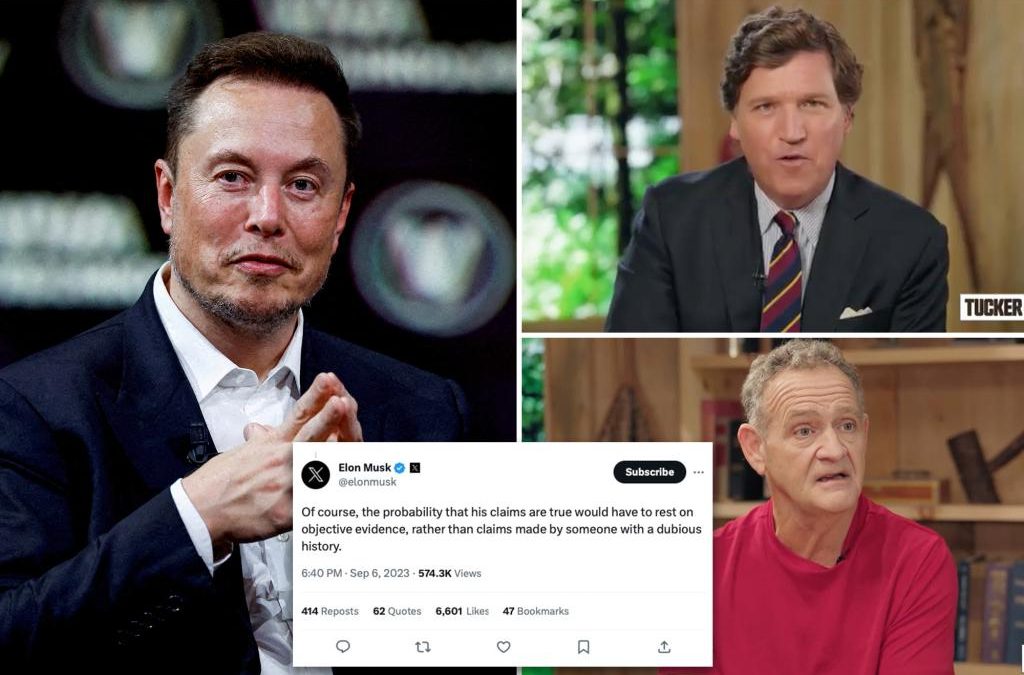 Musk calls for ‘evidence’ after Tucker Carlson interview with man claiming he had sex with Obama