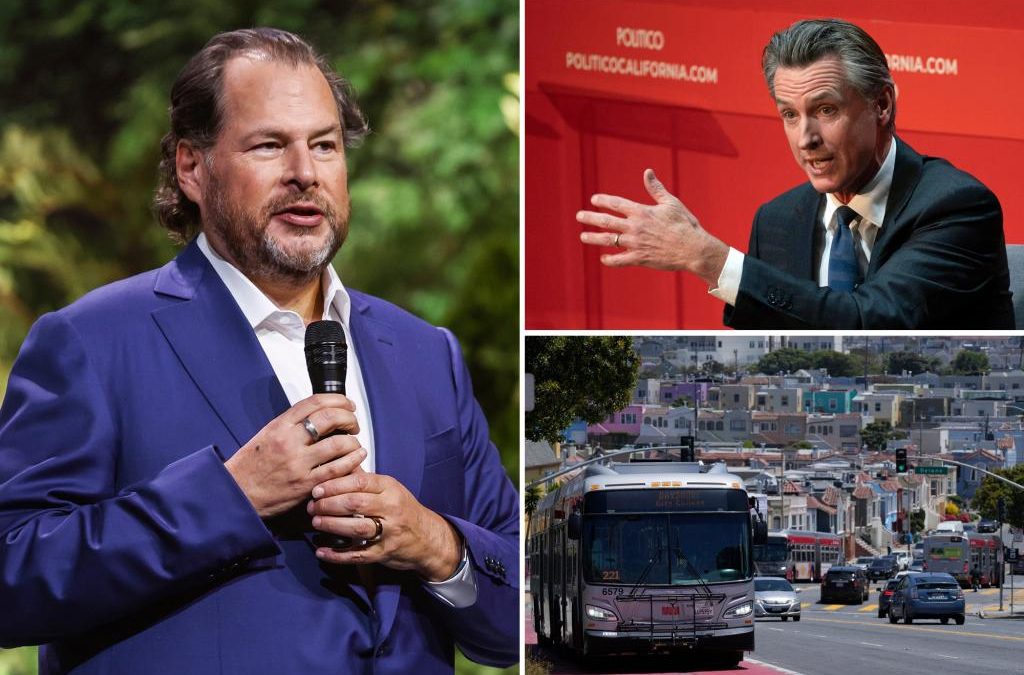 Salesforce’s Marc Benioff claims San Francisco ‘looks great’