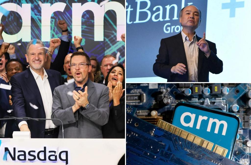 Arm shares soar in Nasdaq debut, valuing chip designer at $60B