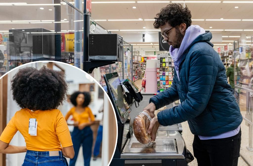 Why store self-checkout kiosks have mirrors