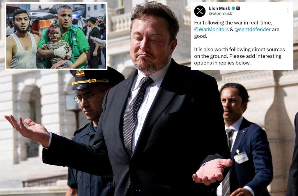 Musk deletes tweet promoting ‘fake news’ accounts reporting on war