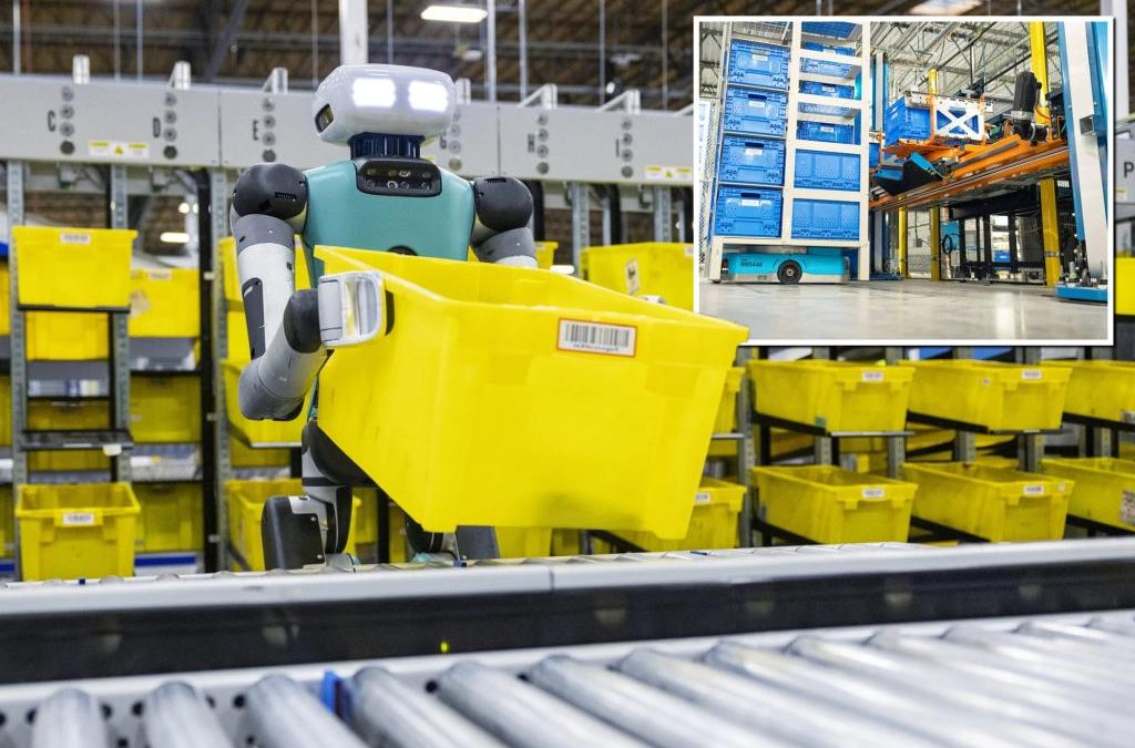 Amazon revamps warehouses with robots to reduce delivery times