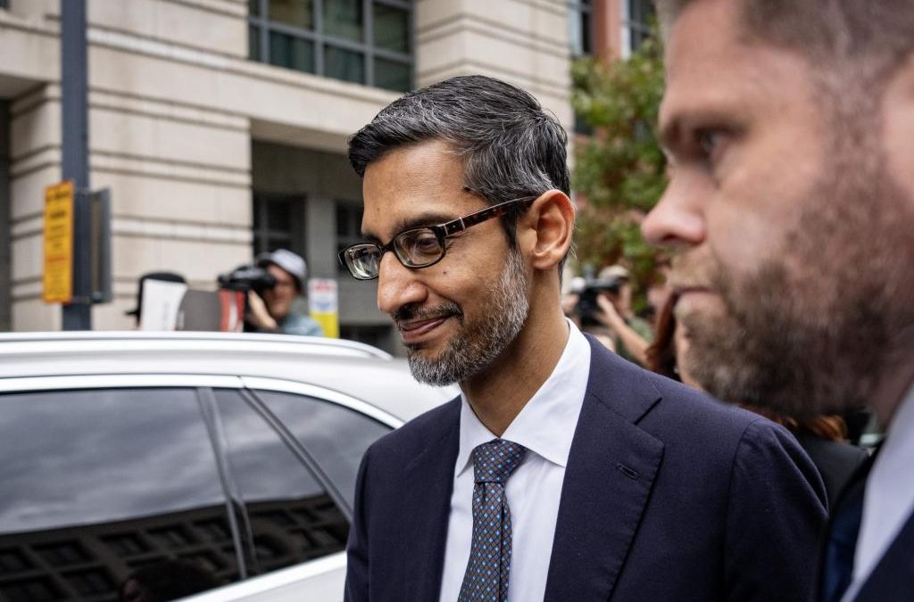 Google CEO Sundar Pichai grilled over company’s deleted chat logs at antitrust trial