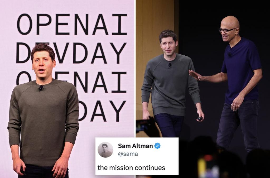 Fired OpenAI boss Sam Altman lands gig at Microsoft