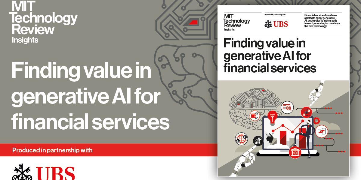 Finding value in generative AI for financial services