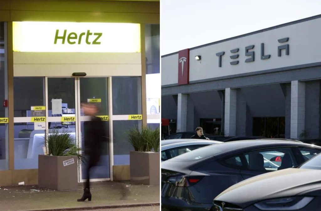 Hertz plans to sell 20,000 EVs, including Teslas