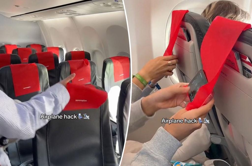 Hack for hands-free phone holder while flying is called ‘rude’