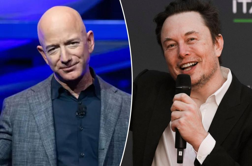 Jeff Bezos creeps closer to Elon Musk on world’s richest billionaires list