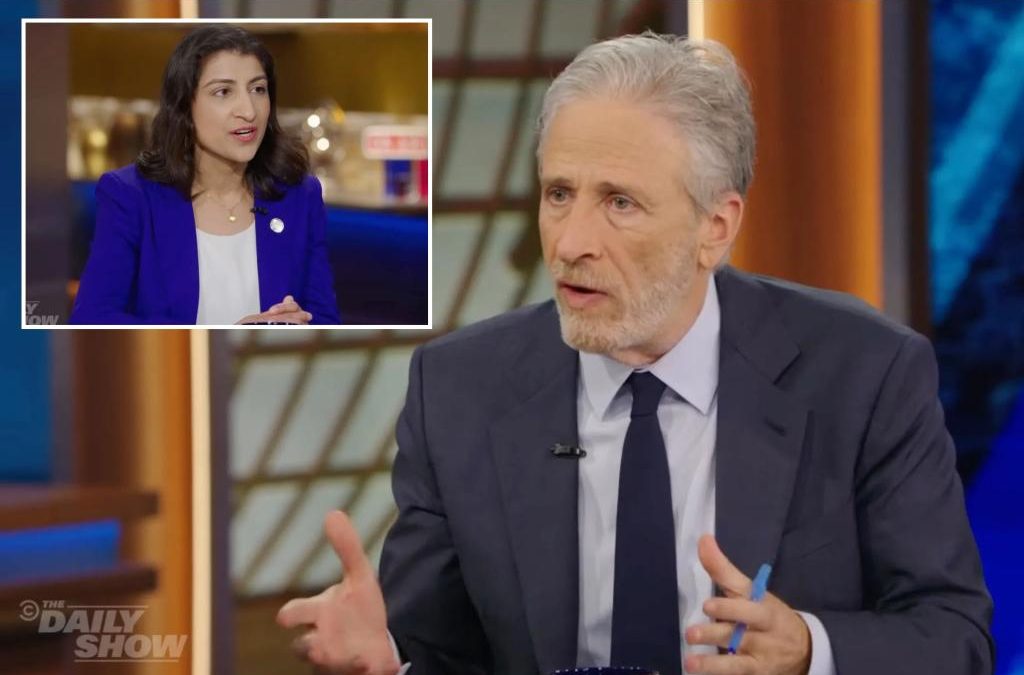 Jon Stewart says Apple asked him not to interview FTC’s Lina Khan amid antitrust scrutiny