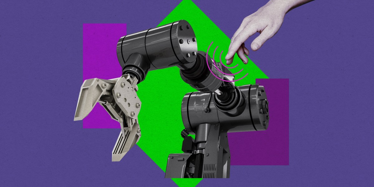 A new system lets robots sense human touch without artificial skin