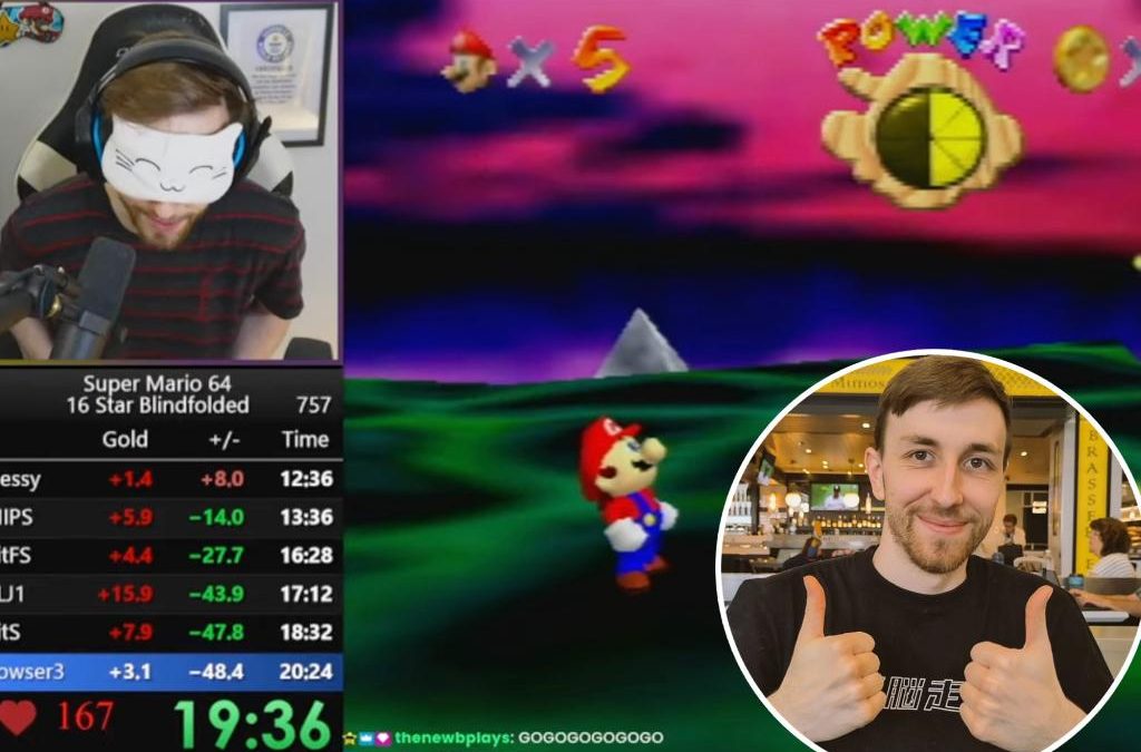 Blindfolded ‘Super Mario 64’ player sets a new record