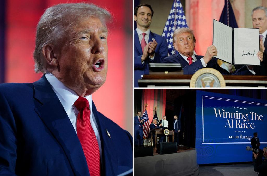 Trump targets ‘woke AI’ in series of executive orders on artificial intelligence 